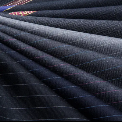 fancy stripe 70w30p wool polyester suit uniform fabric 